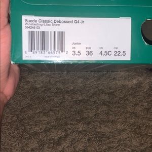 Wine Color Puma Suede Shoes